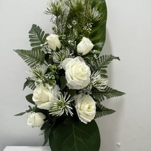 RAMO ROSA ABIERTA BLANCO
