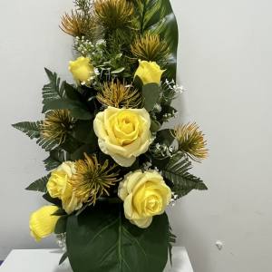 RAMO ROSA ABIERTA AMARILLO