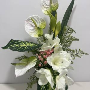 RAMO ANTHURIUMS BLANCO