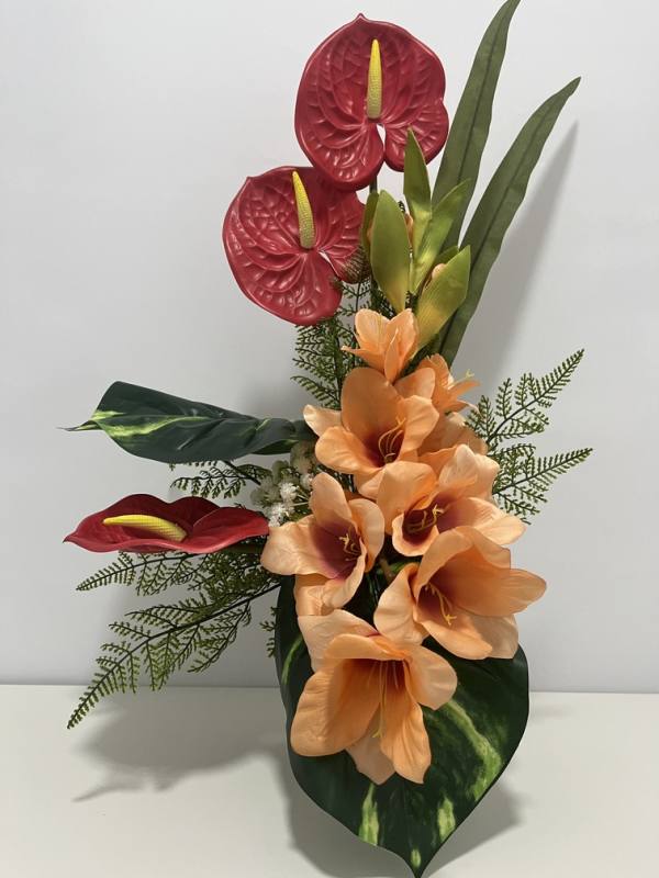RAMO ANTHURIUMS ROJO