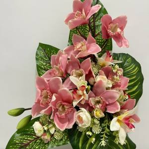 RAMO CYMBIDIUM FUXIA