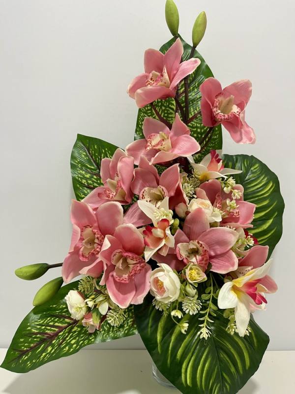 RAMO CYMBIDIUM FUXIA