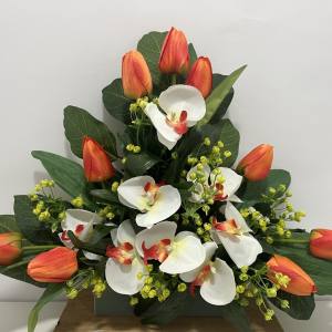 JARDINERA TULIPANES NARANJA