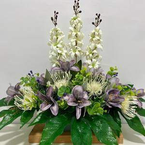 JARDINERA LIRIO MORADO